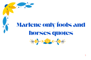 Marlene only fools and horses quotes