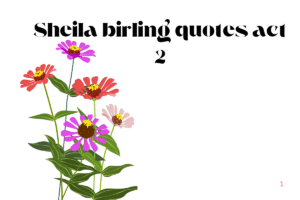 Sheila birling quotes act 2