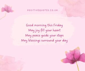 Good Morning Blessings Friday
