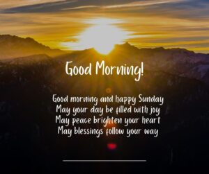 Good Morning Happy Sunday Messages