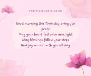 Good Morning Thursday Blessings Quotes