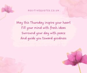 Good Morning Thursday Inspirational Blessings