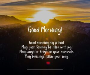 Happy Sunday Morning Blessings for Friends