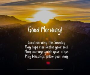 Inspirational Sunday Morning Quotes & Reflections