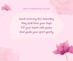 Saturday Prayers and Blessings