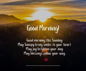Snoopy Sunday Morning Blessings