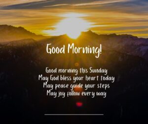 Sunday Morning Blessings and Prayers