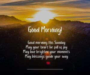 Sweet Sunday Morning Greetings and Blessings