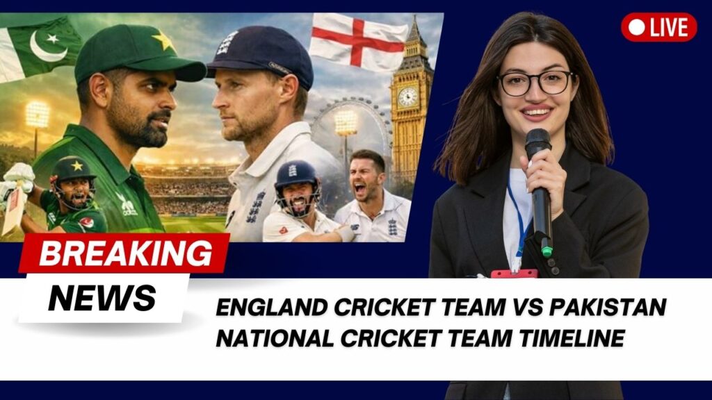 England Cricket Team Vs Pakistan National Cricket Team Timeline